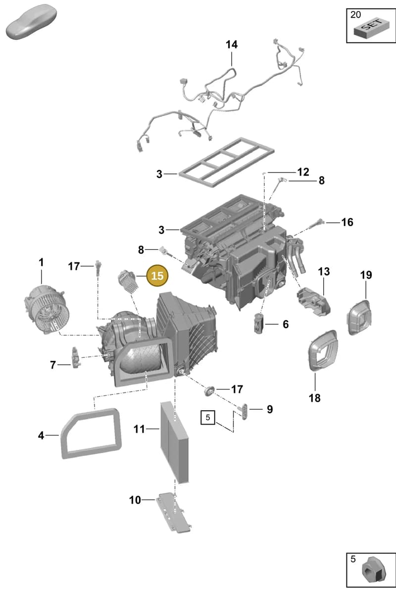 99162442301 — Porsche Cayman (2019-2022) diagram p55813100, position 15