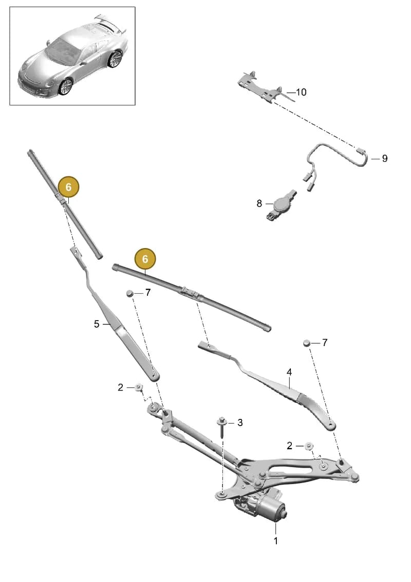 99162890301 — Porsche 911 (2013-2020) diagram p41904000, position 6
