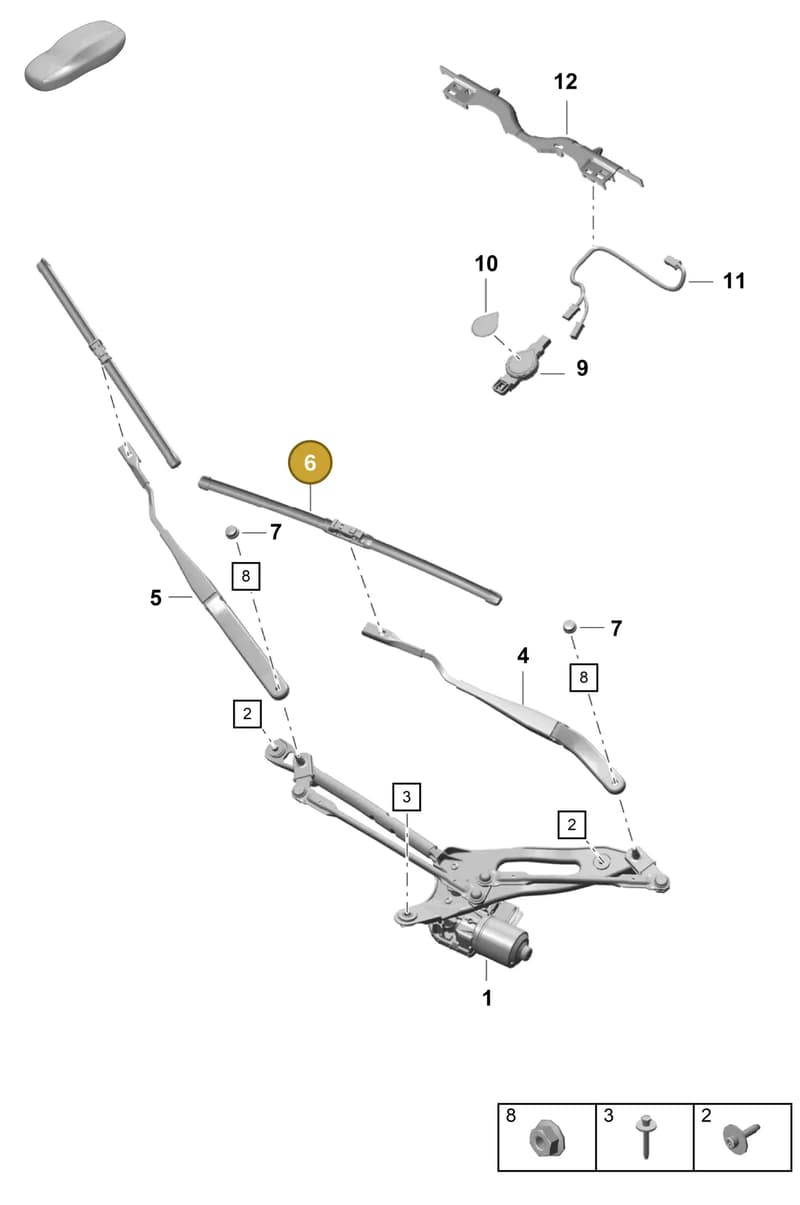 99162890301 — Porsche Boxster Spyder (2019-2020) diagram p55904000, position 6
