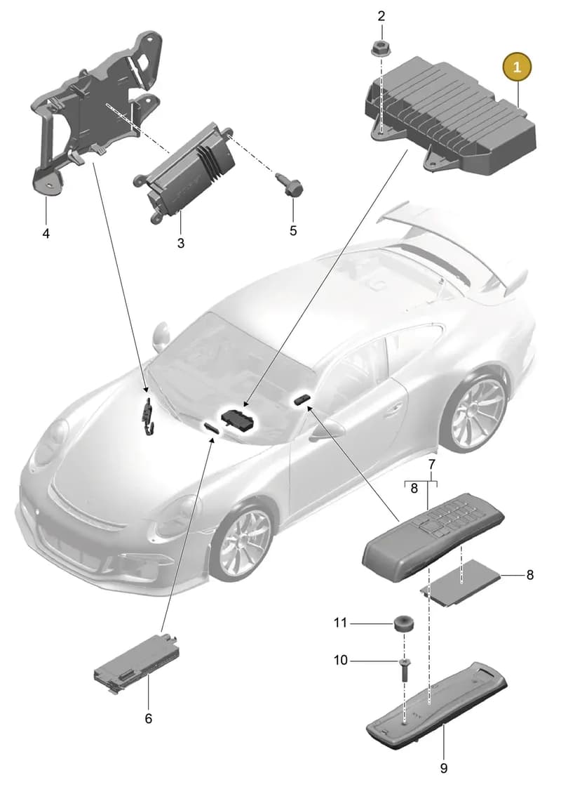 99164544104 — Porsche 911 (2013-2020) diagram p41911010, position 1