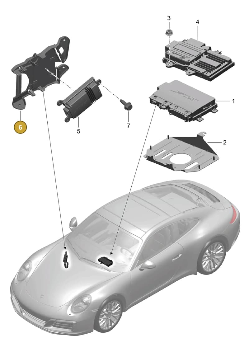 99164552100 — Porsche 911 (2016-2019) diagram p47911010, position 6