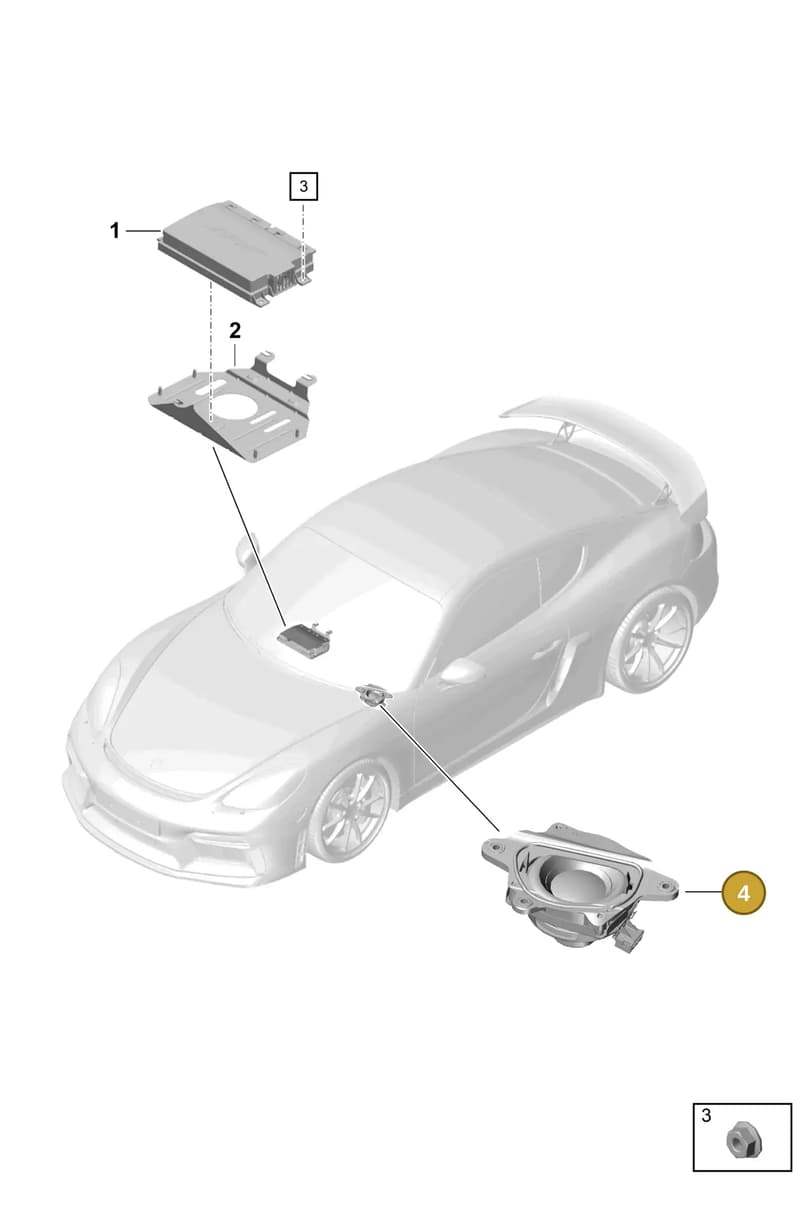 99164556600 — Porsche Cayman (2019-2022) diagram p55911100, position 4