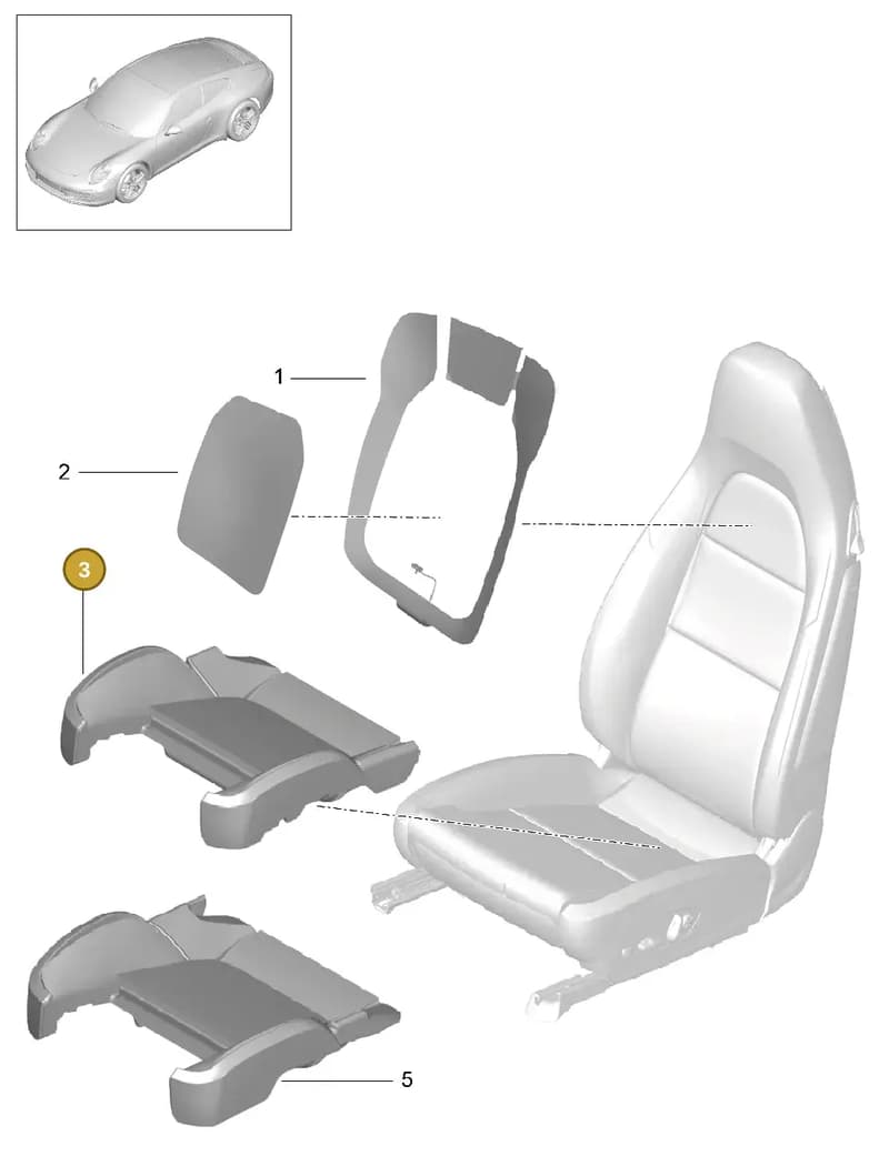 99165312503 — Porsche 991 Carrera 4 (2011-2016) diagram p38817018, position 3