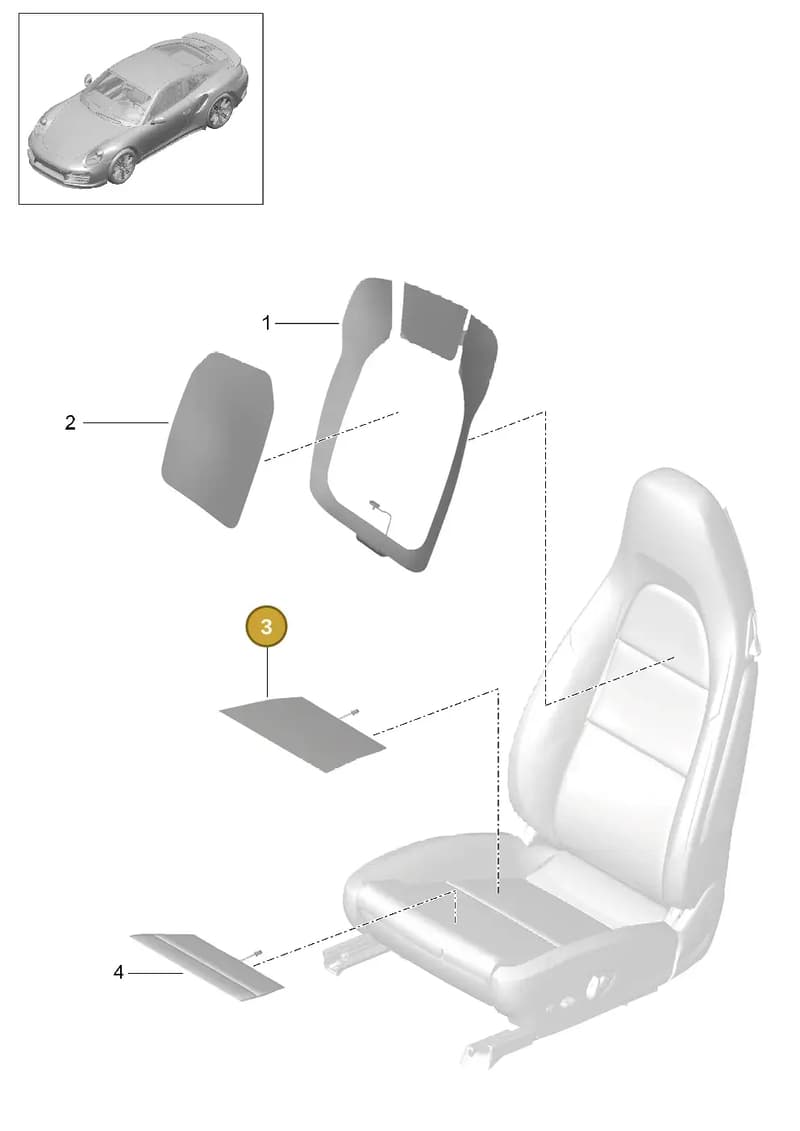 99165312503 — Porsche 911 (2013-2020) diagram p42817012, position 3