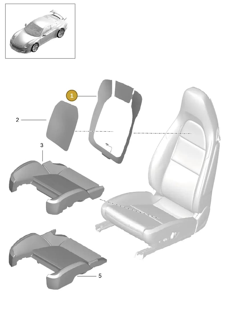 99165312602 — Porsche 911 (2013-2020) diagram p41817012, position 1