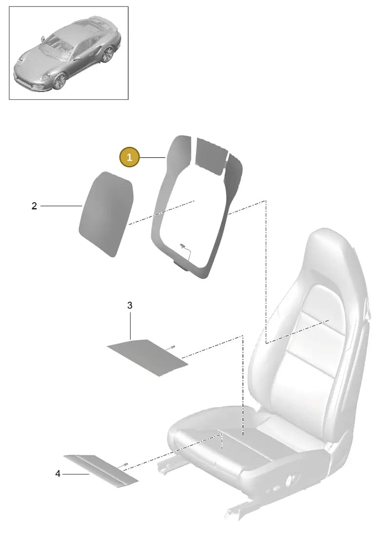 99165312602 — Porsche GT2 RS Clubsport (2013-2020) diagram p42817012, position 1