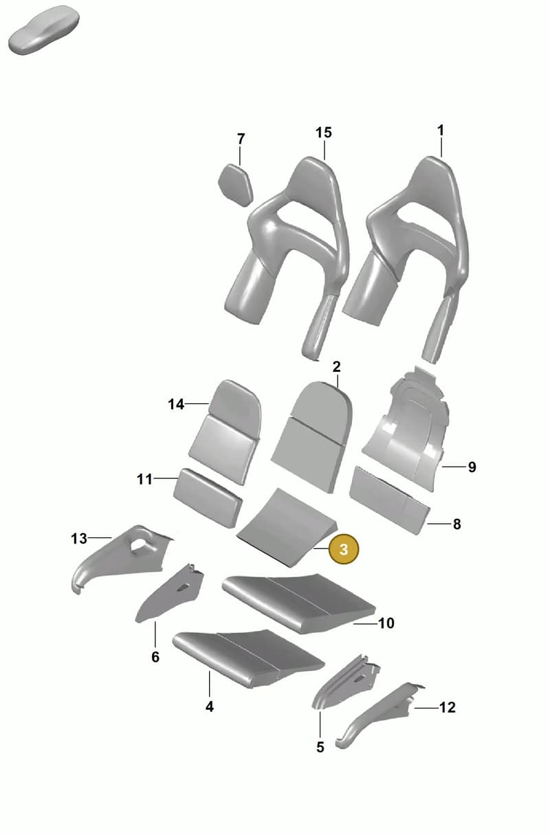 99165315801 — Porsche Boxster Spyder (2019-2020) diagram p54817310, position 3