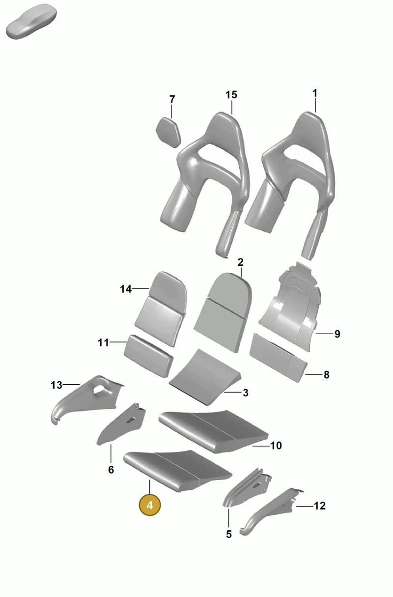 99165315902 — Porsche Boxster Spyder (2019-2020) diagram p54817310, position 4