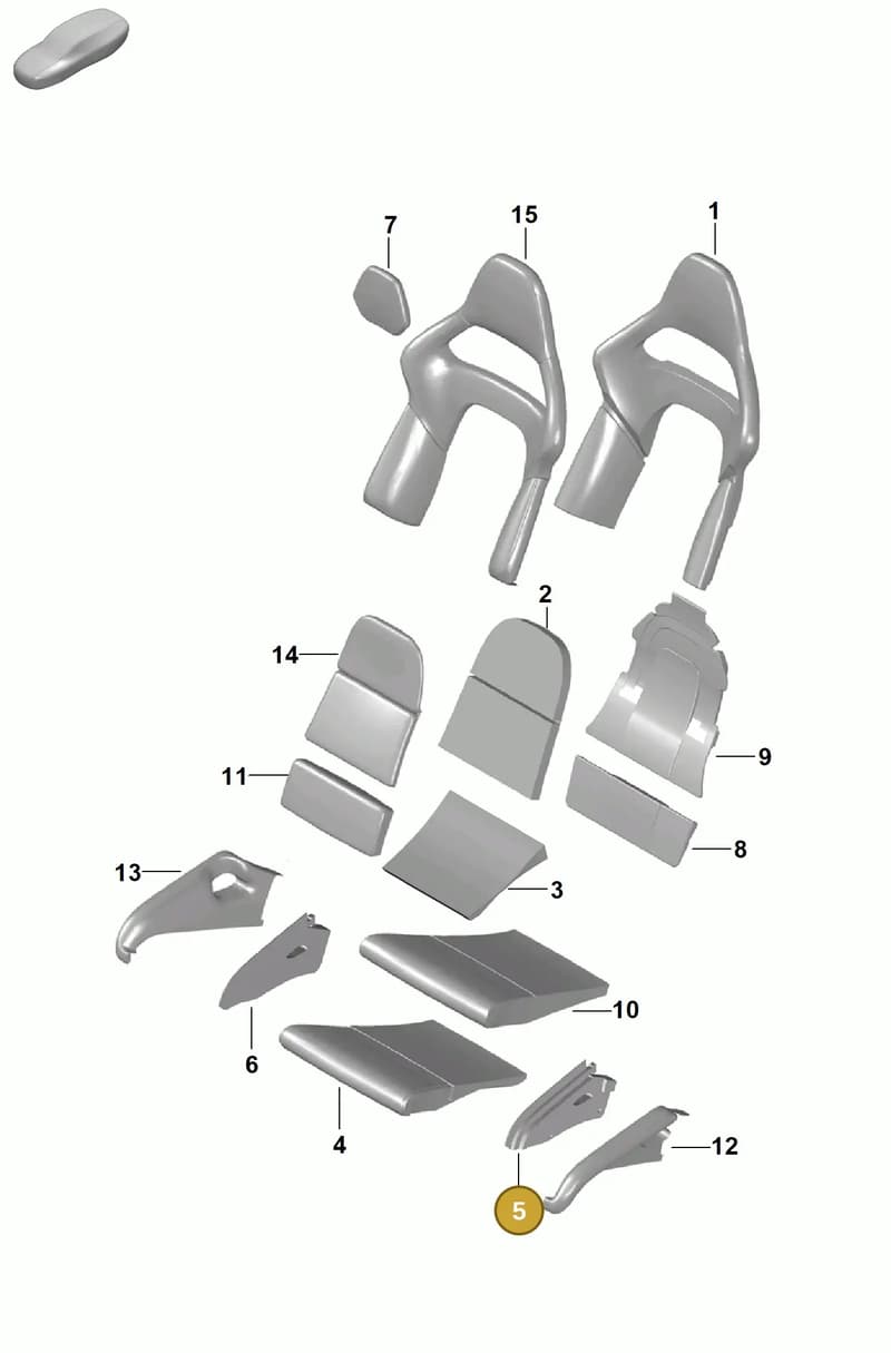 99165316100 — Porsche Boxster Spyder (2019-2020) diagram p54817310, position 5