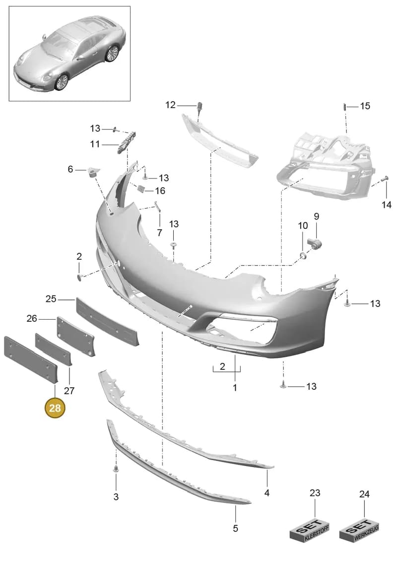 99170105120OK1 — Porsche 911 (2016-2019) diagram p47802000, position 28