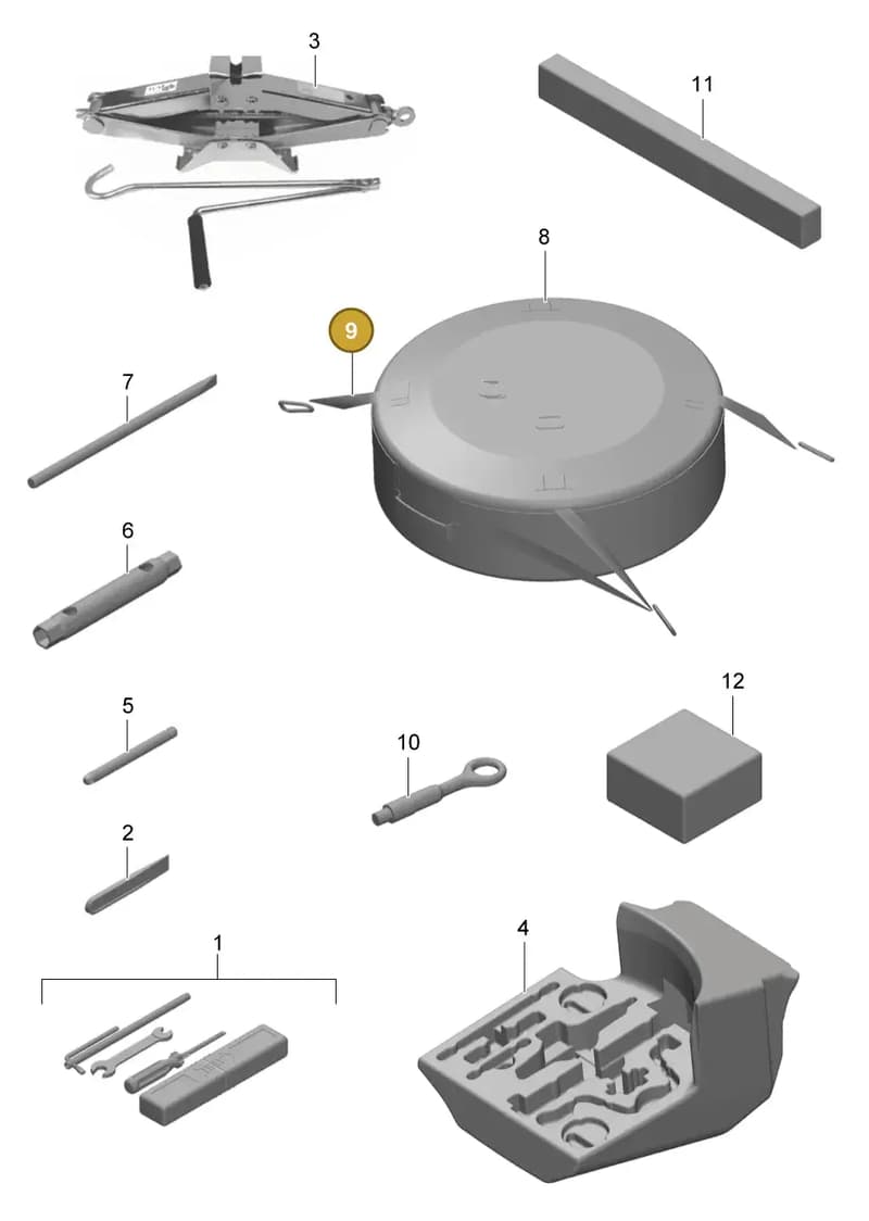 99170115100 — Porsche 911 (2013-2020) diagram p41001000, position 9