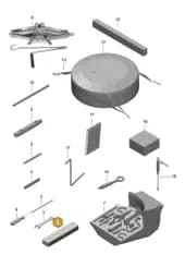 99170128700 Porsche Data Plate for Tyre Pressure