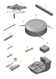 99170128763 Porsche Data Plate for Tyre Pressure