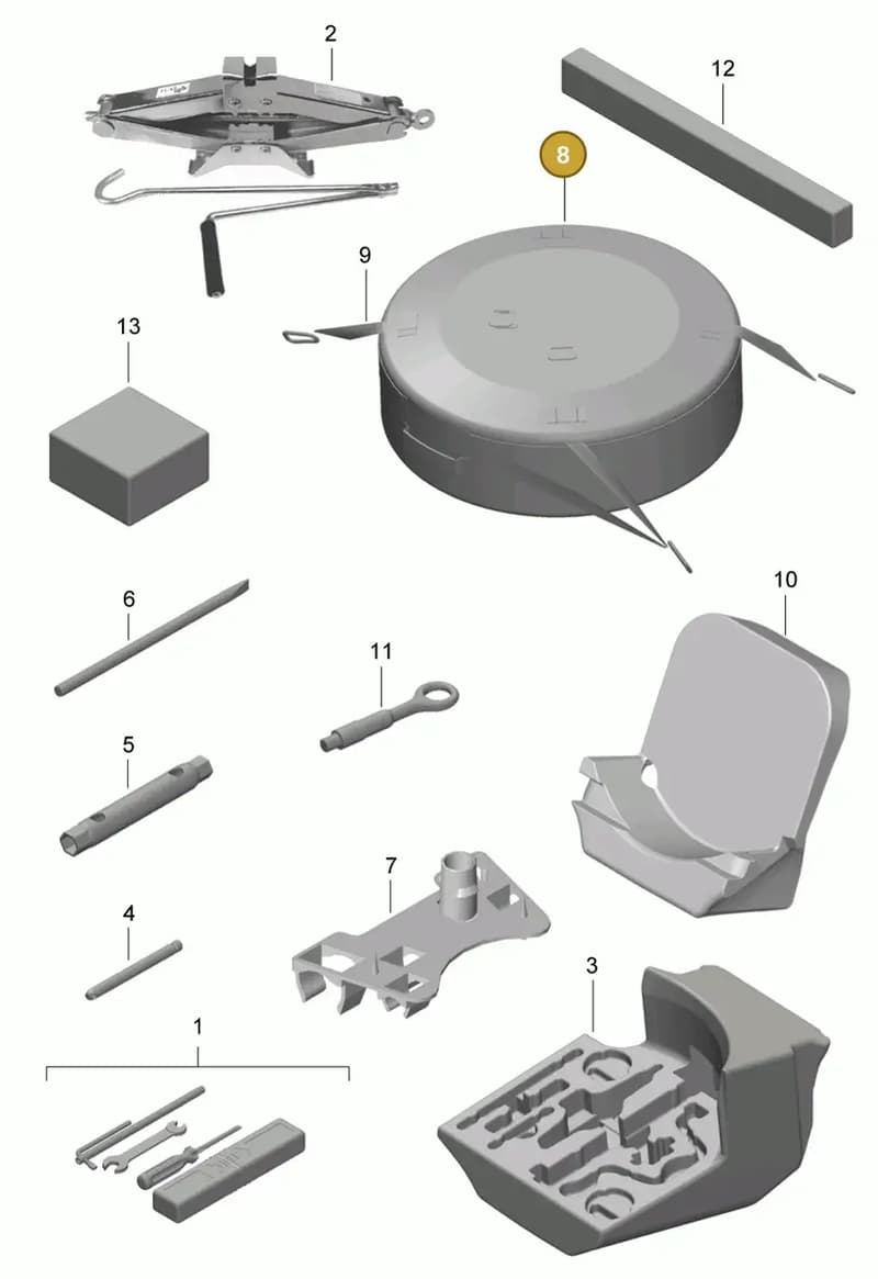 99170153100 — Porsche Boxster (2012-2016) diagram p39001000, position 8