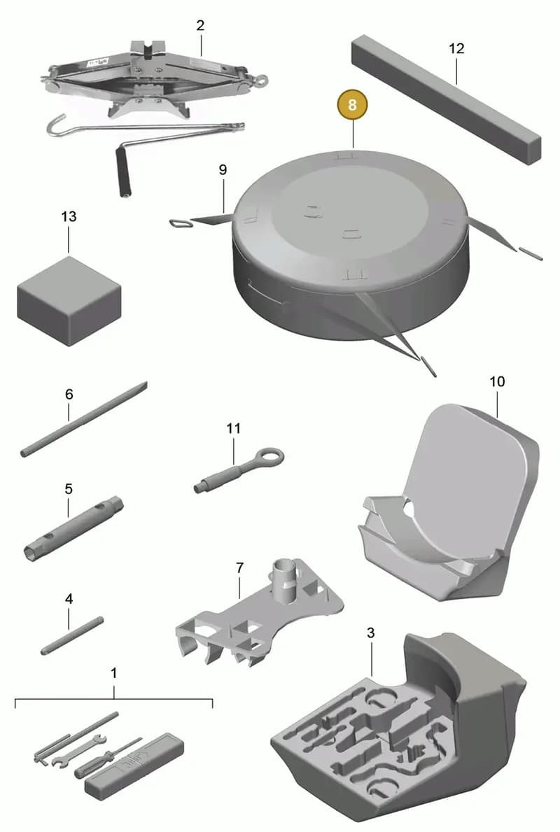 99170153100 — Porsche Cayman (2013-2016) diagram p40001000, position 8