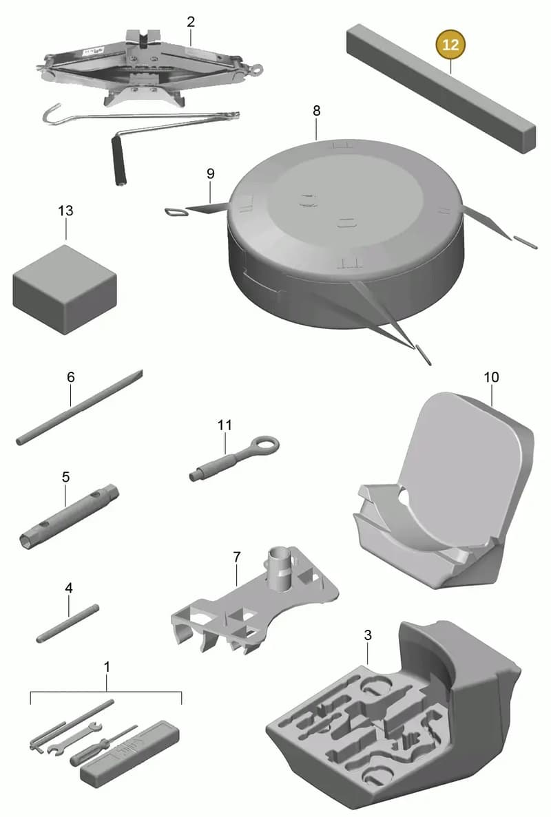 99170153100 — Porsche Cayman GT4 (2015-2016) diagram p45001000, position 12