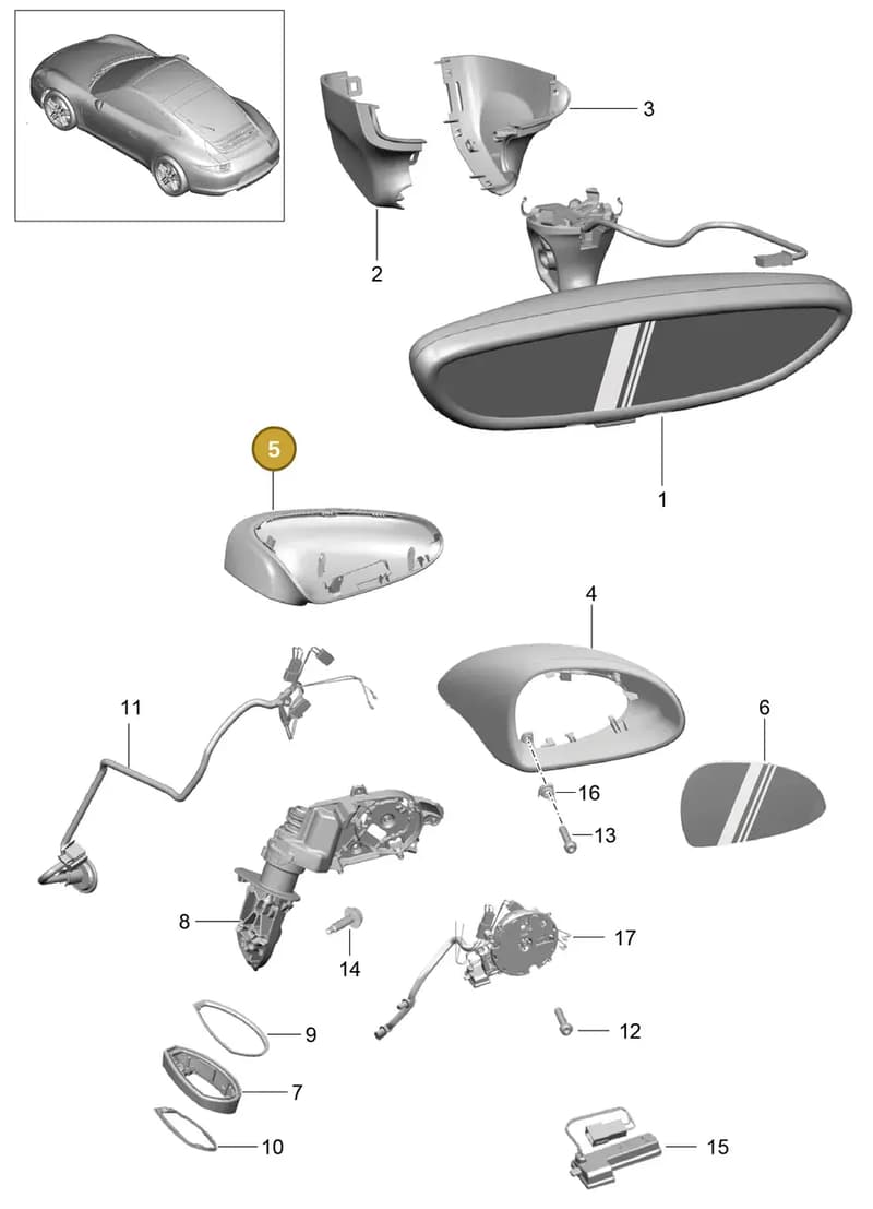 991731720041E0 — Porsche 991 Carrera 4 (2011-2016) diagram p38809050, position 5