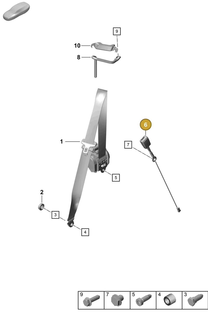 99180318407 — Porsche Cayman (2019-2022) diagram p55812000, position 6