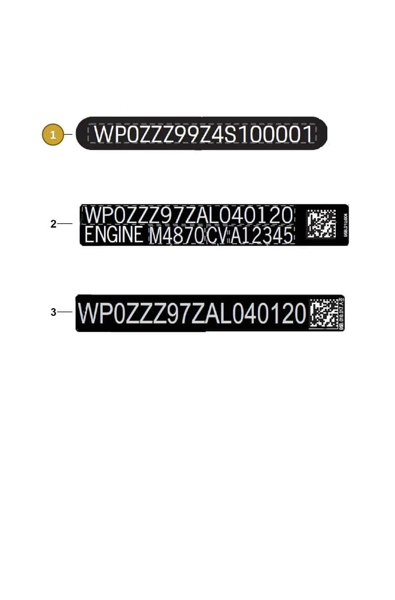 992010009 — Porsche 911 (2024-2025) diagram p63003100, position 1