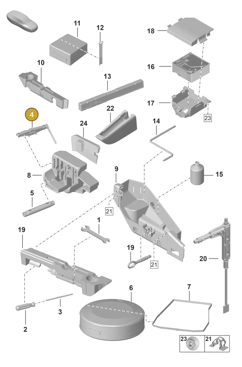 992011031 — Porsche 911 (2020-2022) diagram p53001000, position 4