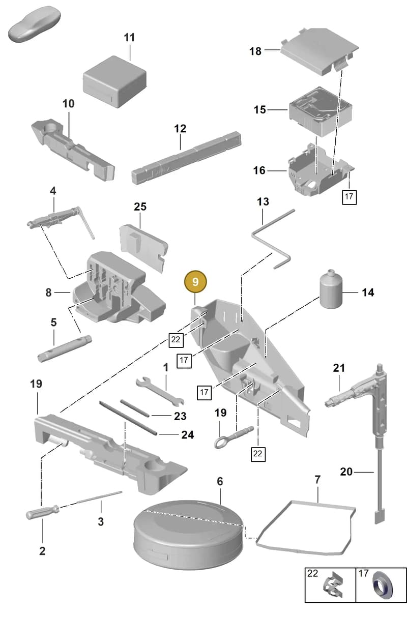 992012111MOK1 — Porsche 911 (2024-2025) diagram p63001000, position 9
