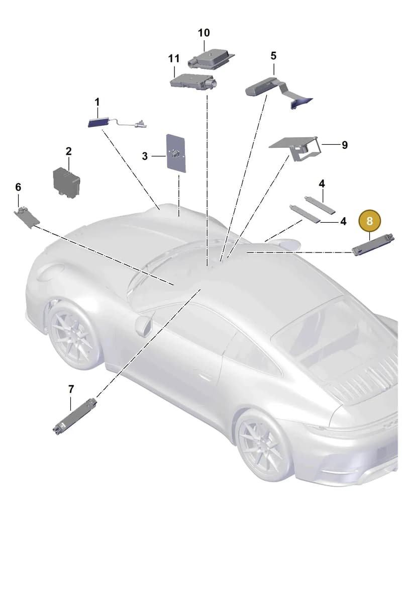 992035225C — Porsche 911 (2024-2025) diagram p63911200, position 8