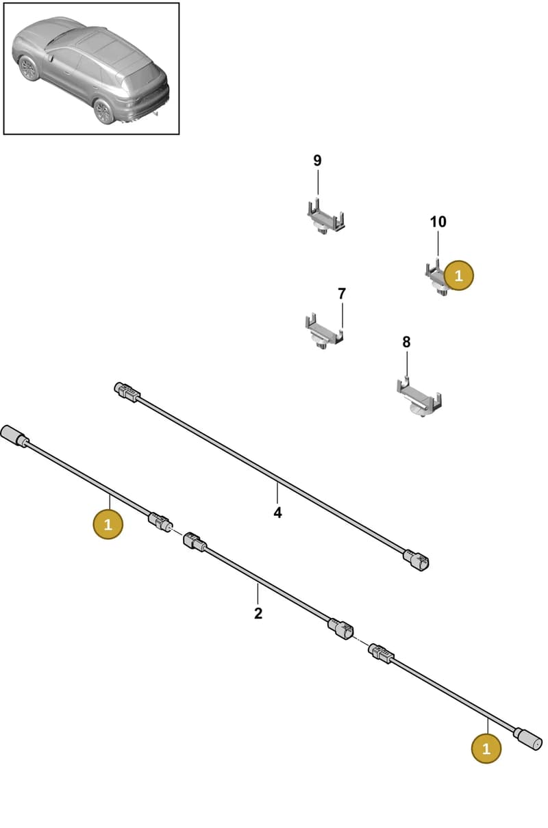 992035286F — Porsche Cayenne (2017-2023) diagram p51911020, position 1