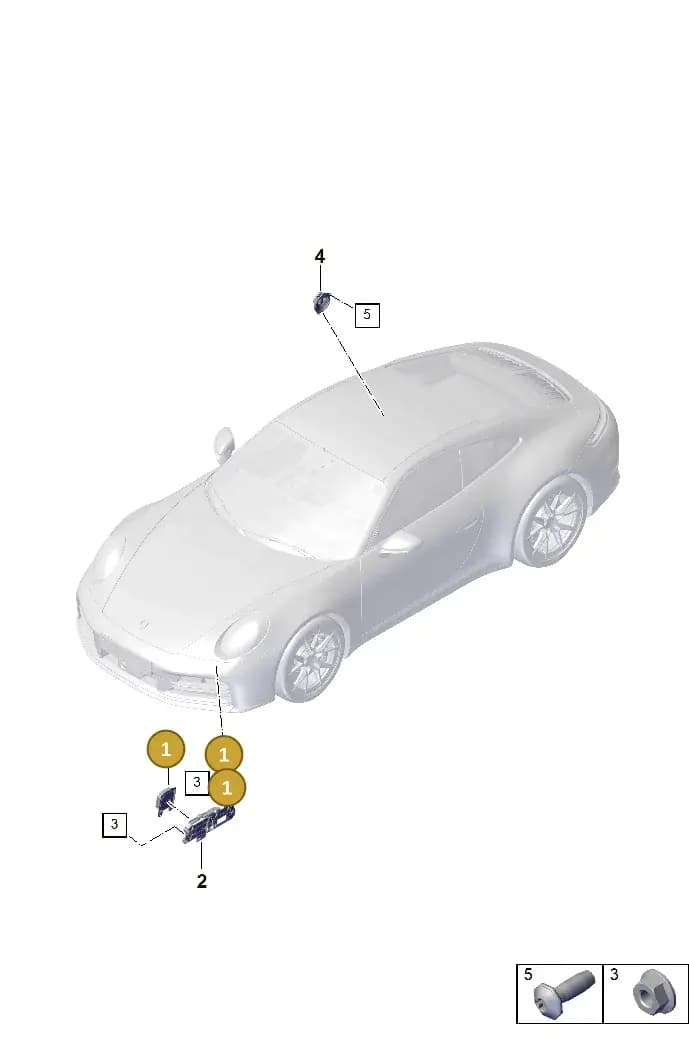 992035466L — Porsche 911 (2024-2025) diagram p63901600, position 1