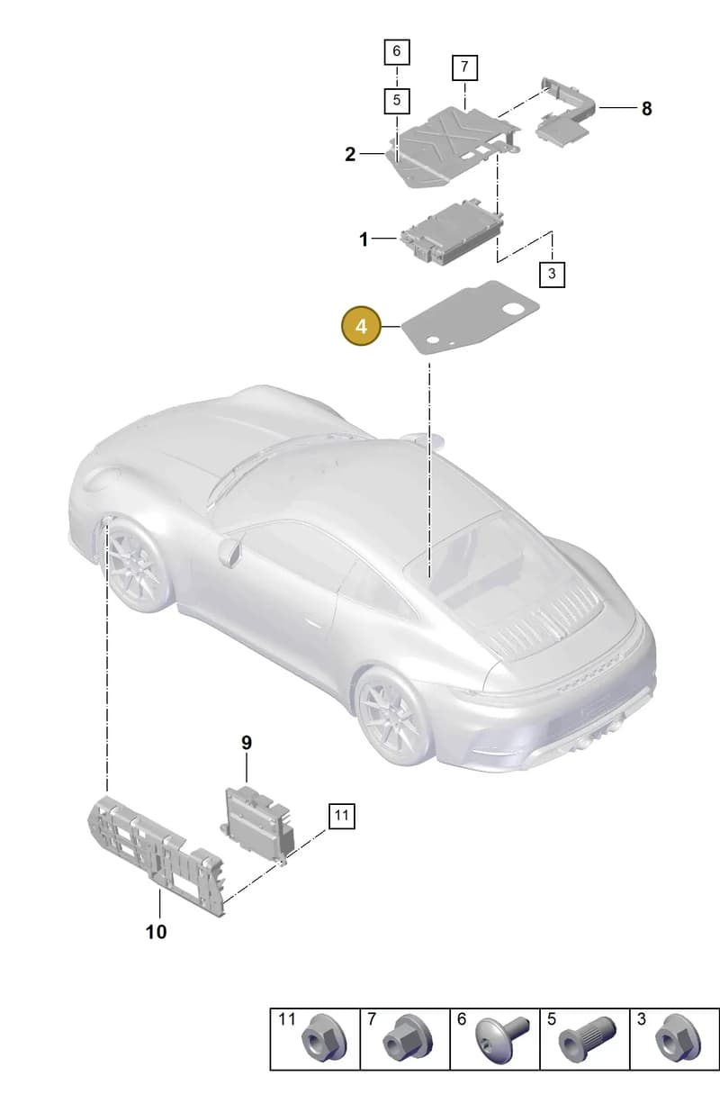 992035586C — Porsche 911 (2024-2025) diagram p63914400, position 4