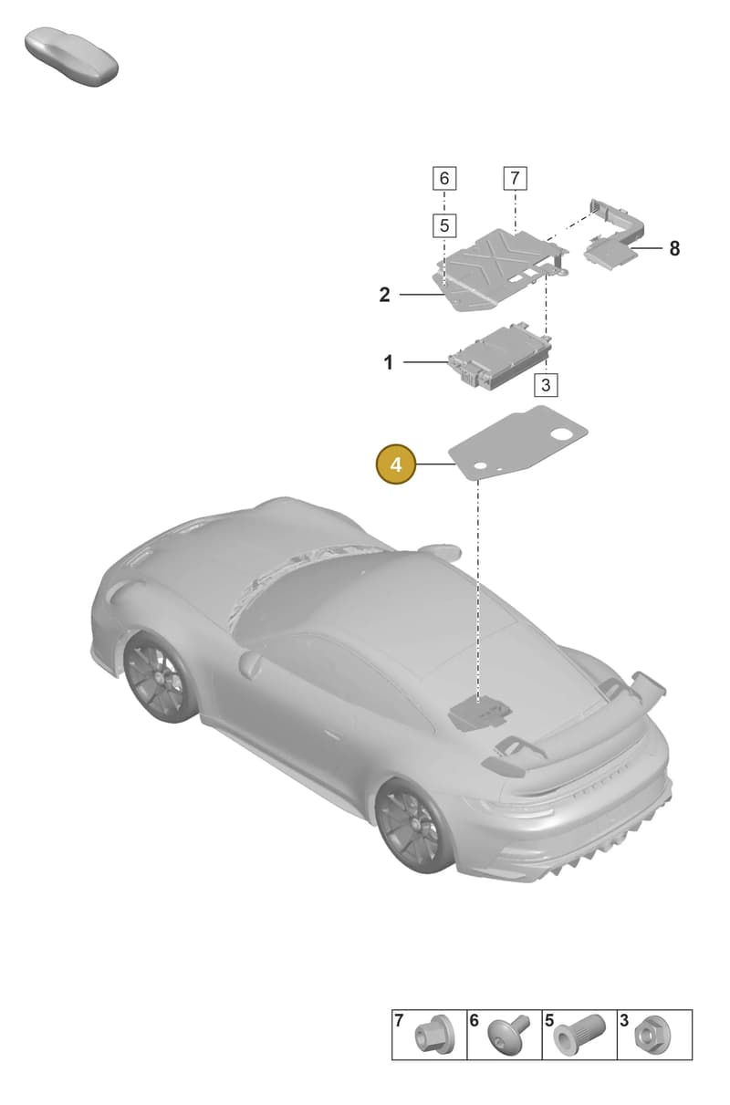 992035586 — Porsche 911 (2021-2022) diagram p59911100, position 4