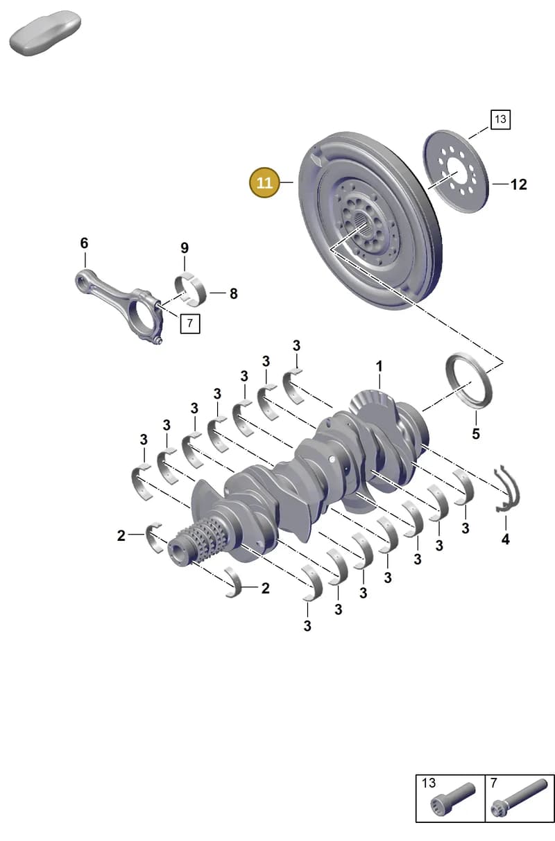 992105264L — Porsche 911 (2024-2025) diagram p63102050, position 11