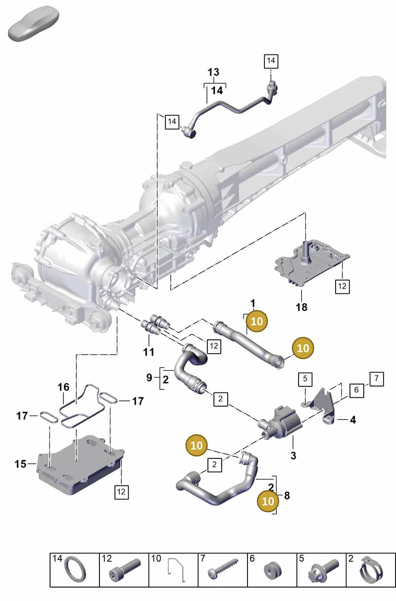 992121098C — Porsche 911 (2024-2025) diagram p63304110, position 10