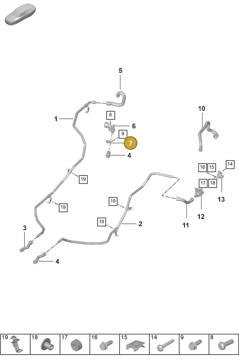 992121239B — Porsche 911 (2024-2025) diagram p53105500, position 7