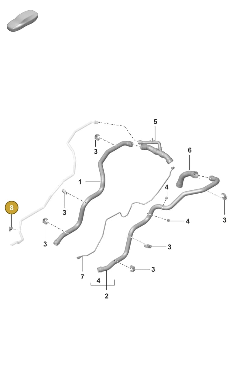 992121313 — Porsche 911 (2021-2022) diagram p59105400, position 8
