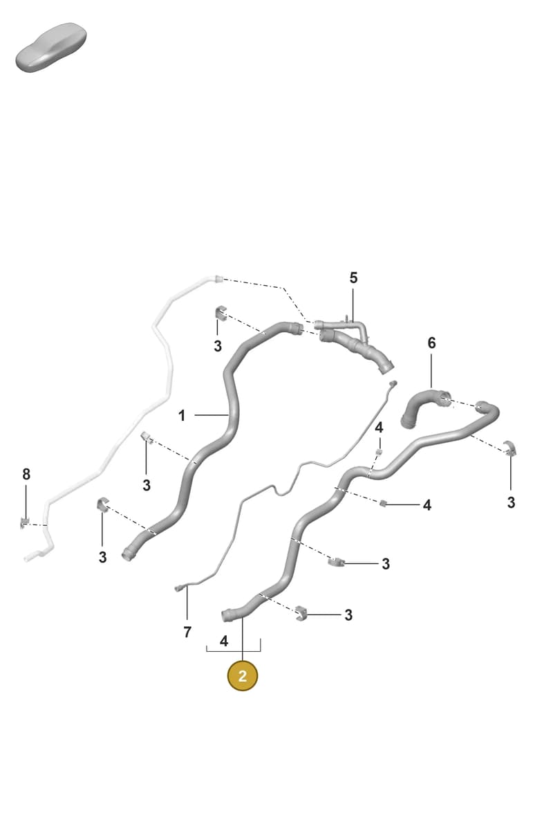 992121567A — Porsche 911 (2021-2022) diagram p59105400, position 2