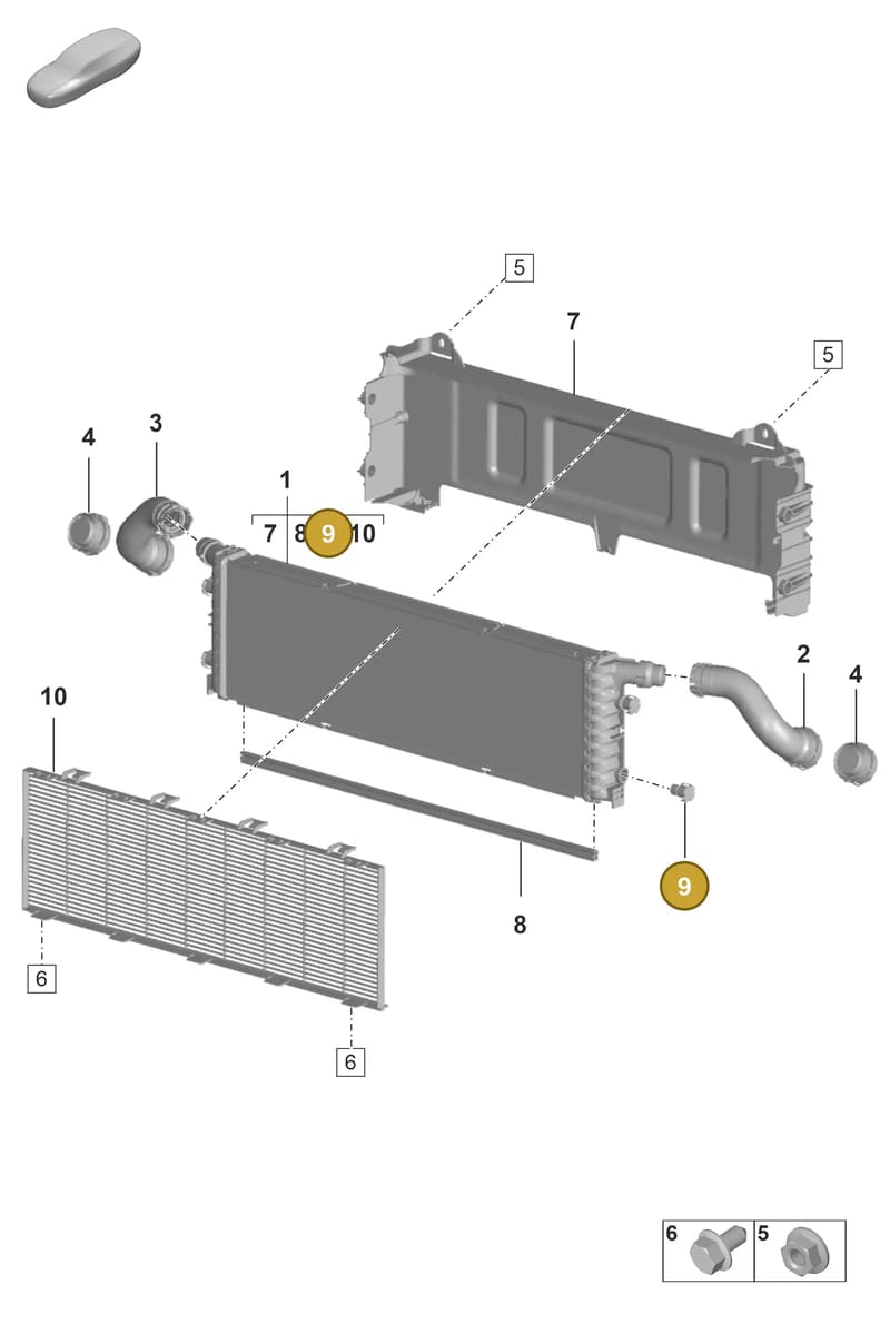 992121577 — Porsche 911 (2020-2022) diagram p53105250, position 9
