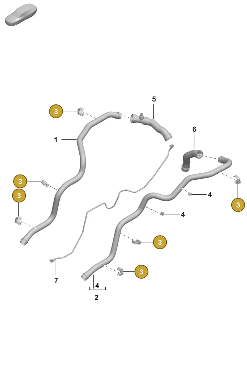 992121704 — Porsche 911 (2024-2025) diagram p63105400, position 3