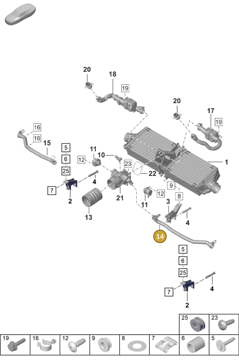 992129453 — Porsche 911 (2018-2024) diagram p53107200, position 14