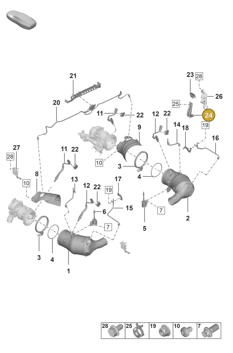 992131191B — Porsche 911 (2024-2025) diagram p53202200, position 24