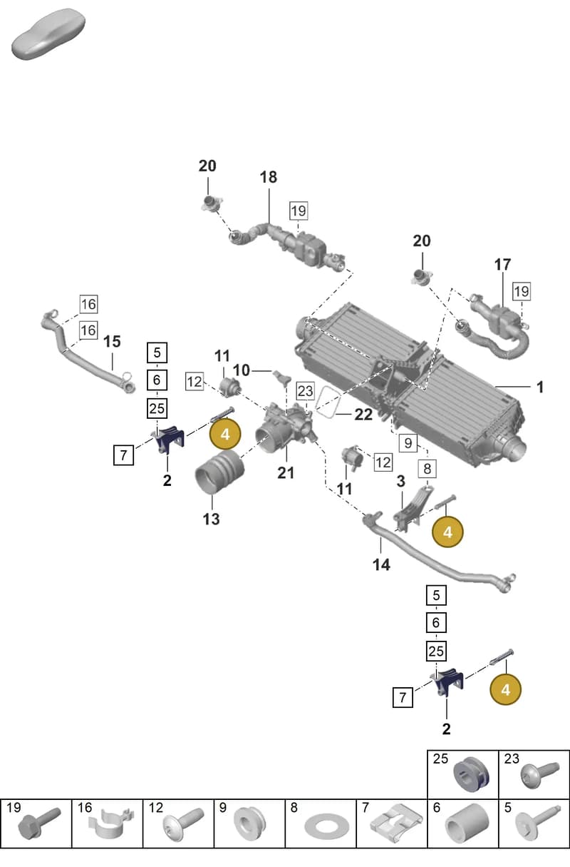 992145190A — Porsche 911 (2018-2024) diagram p53107200, position 4