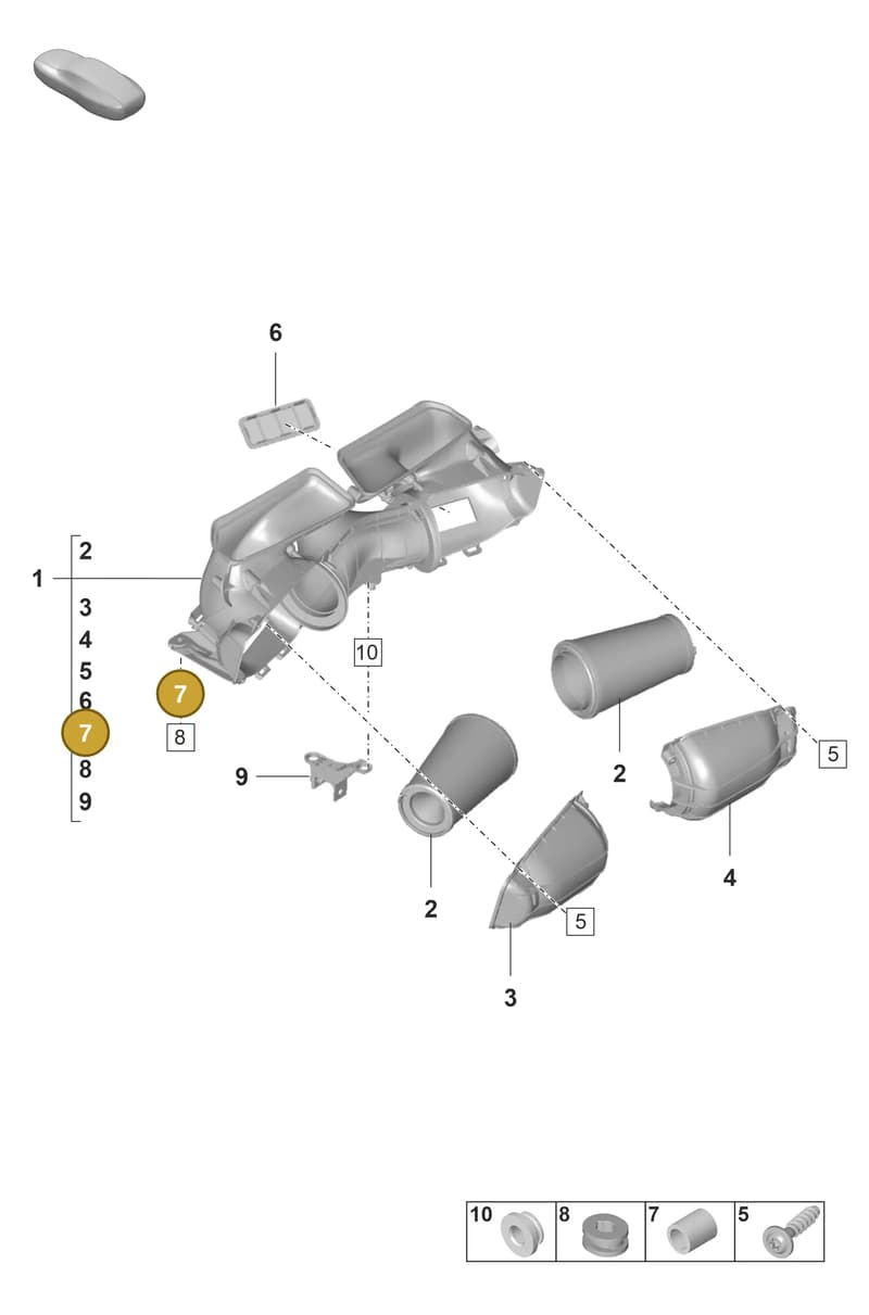 992145219 — Porsche 911 (2021-2022) diagram p59106020, position 7