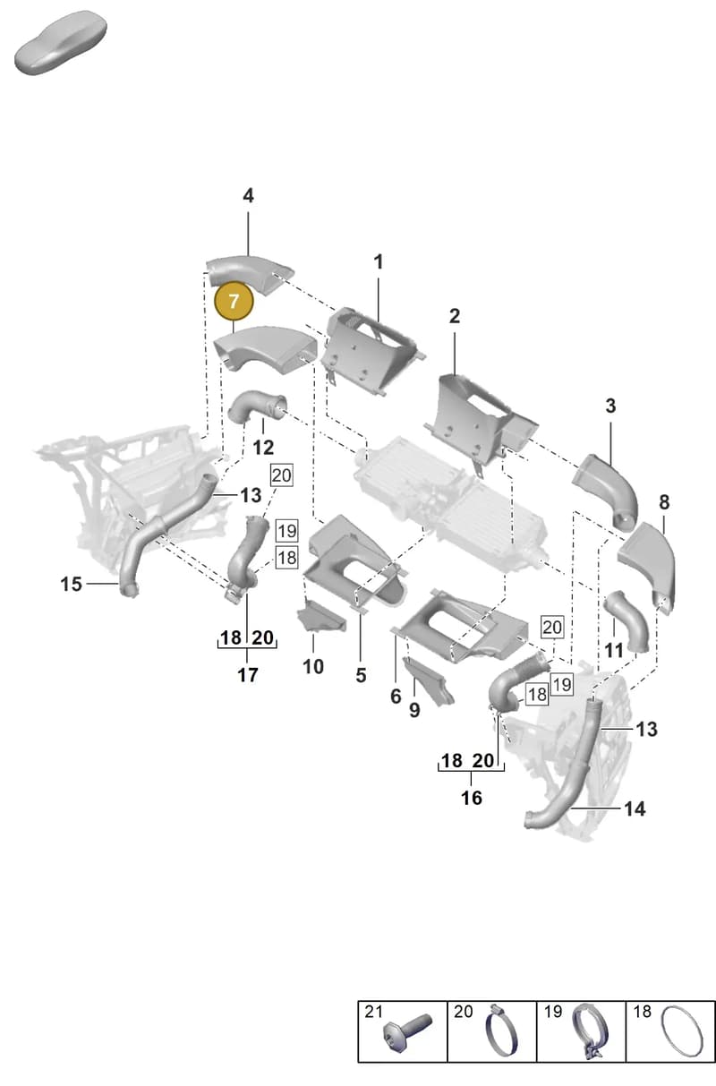 992145334 — Porsche 911 (2018-2024) diagram p53107250, position 7