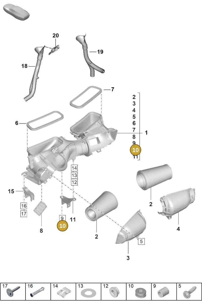 992145633 — Porsche 911 (2021-2022) diagram p59106010, position 10