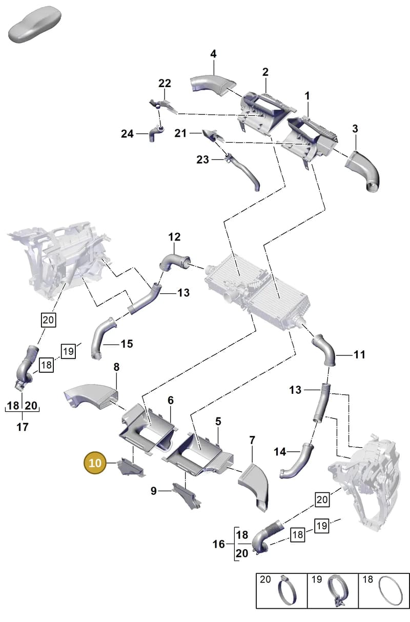 992145650A — Porsche 911 (2020-2022) diagram p57107250, position 10