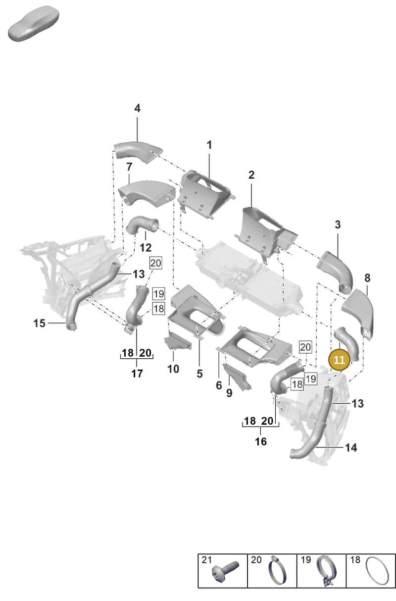 992145737 — Porsche 911 (2018-2024) diagram p53107250, position 11