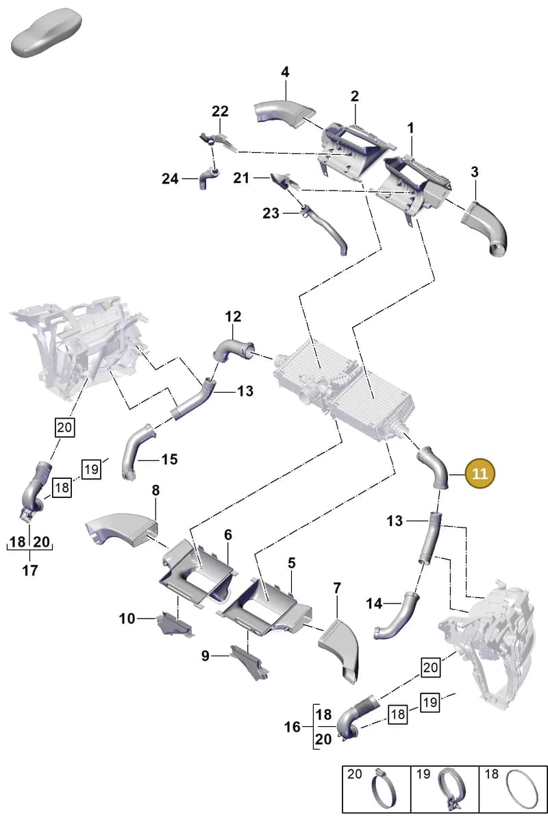 992145737 — Porsche 911 (2020-2022) diagram p57107250, position 11