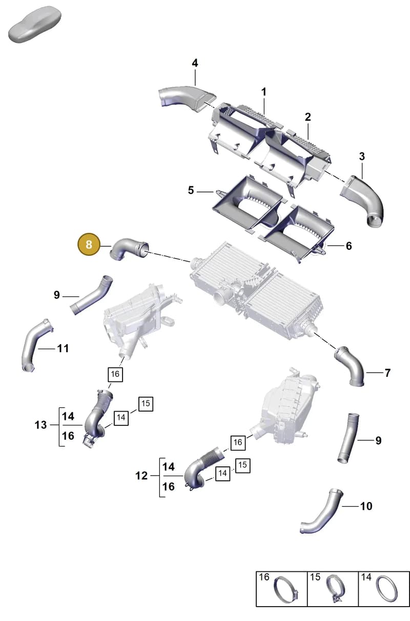992145738A — Porsche 911 (2024-2025) diagram p63107250, position 8