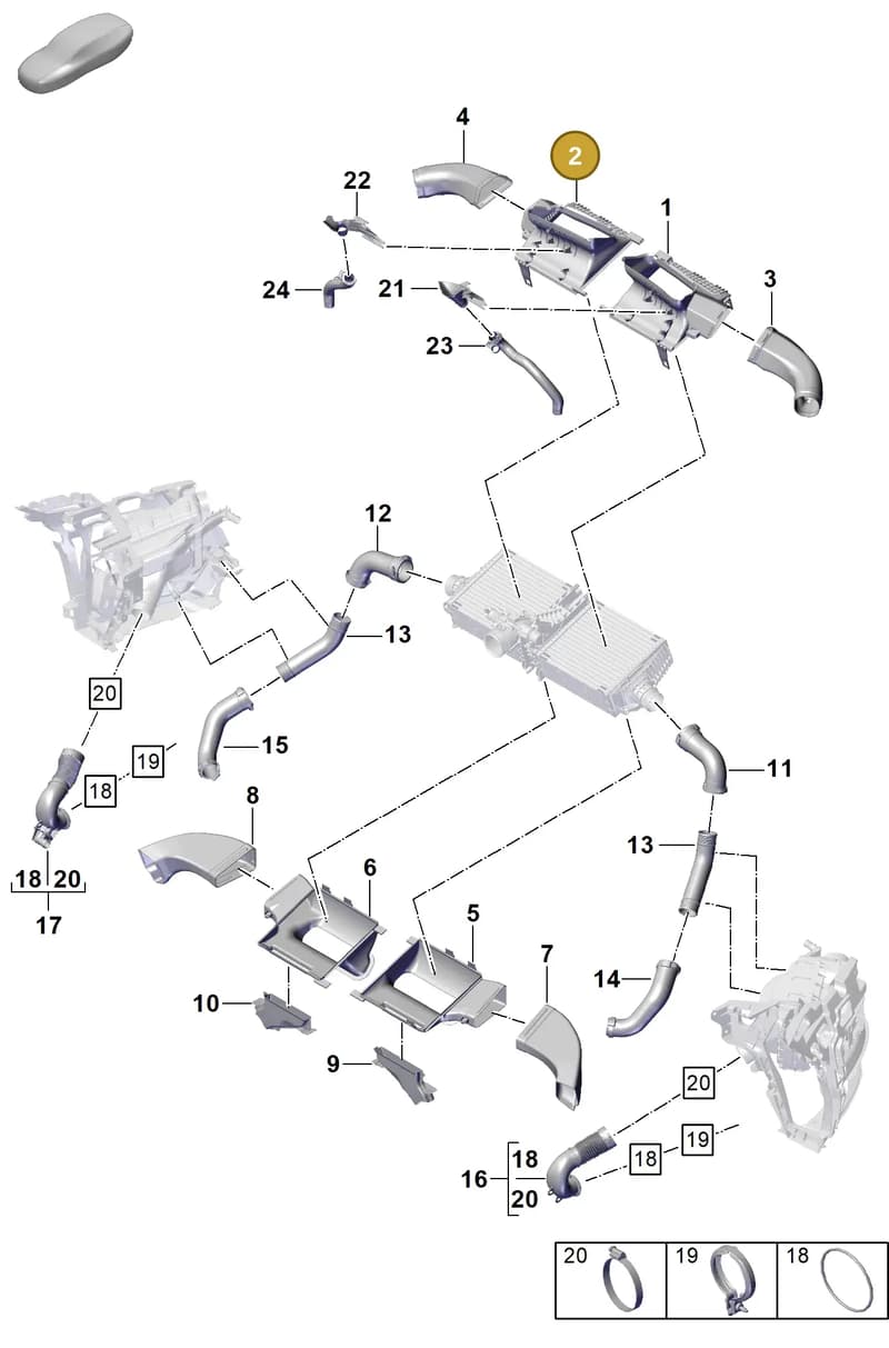 992145816C — Porsche 911 (2020-2022) diagram p57107250, position 2
