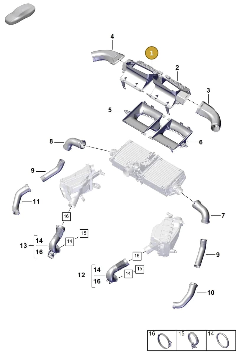 992145816D — Porsche 911 (2024-2025) diagram p63107250, position 1