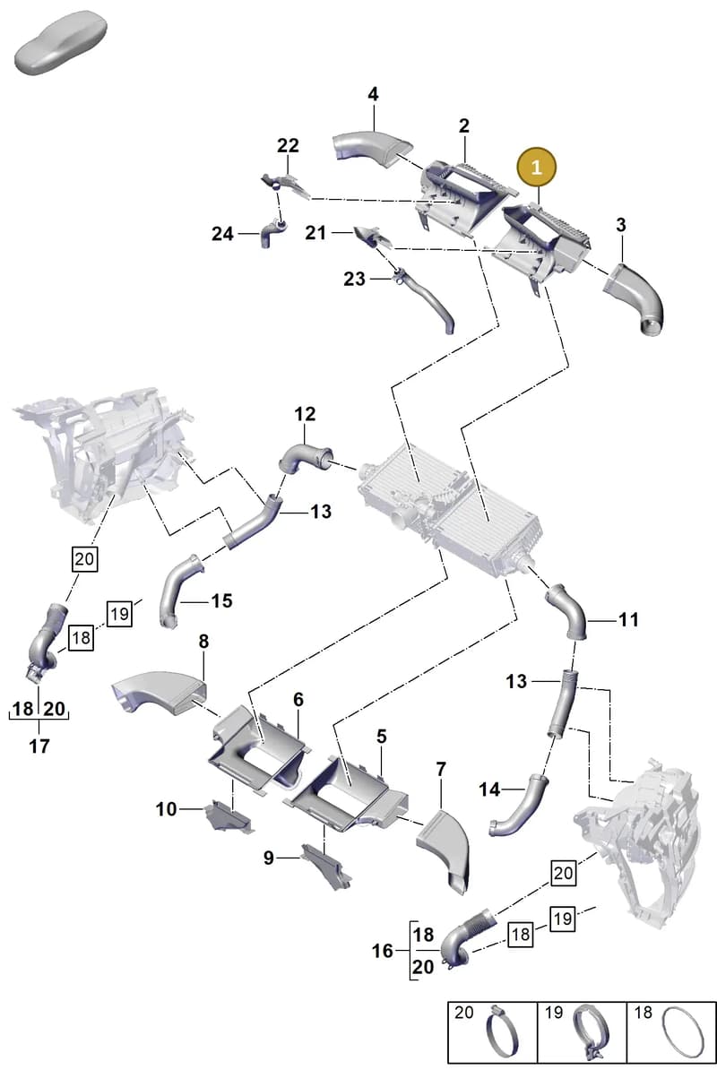 992145817B — Porsche 911 (2020-2022) diagram p57107250, position 1